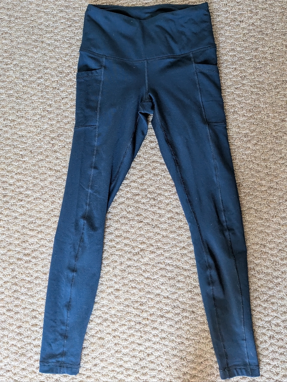 Dark Blue High-Waist Leggings